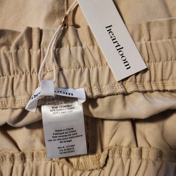 Heartloom Paperbag Styled Linen Blend Short Size Medium - Picture 6 of 9